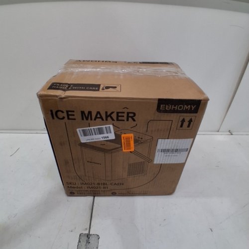 EUHOMY COUNTERTOP ICE MAKER WITH ICE SCOOP AND BASKET - MAKES 26.5LB / DAY - BLACK (MODEL: IM021-B1) image 5