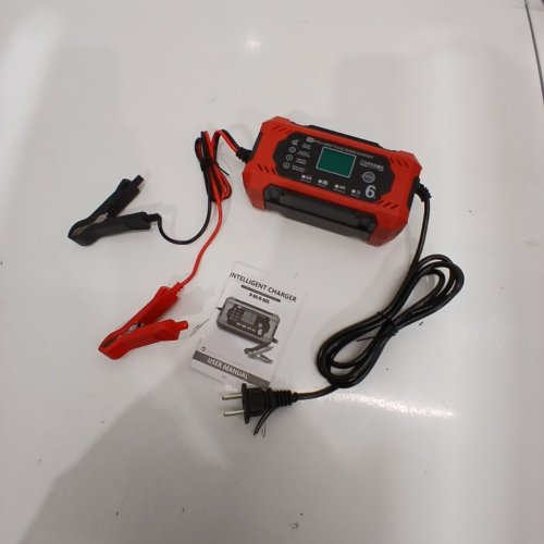 CAR BATTERY CHARGER & MAINTAINER -12V- RED/BLACK (MODEL: H-6CS) image 2
