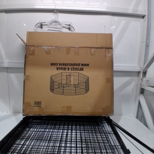 BESTPET 8-PANEL HEAVY DUTY PET PLAYPEN - OUTDOOR OR INDOOR EXERCISE PEN FOR PETS, DOGS - 24" X 30.5" EACH - BLACK (MODEL: HP2432-8-BLACK) image 4