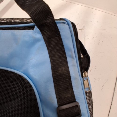 MESASE SOFT-SIDED PET CARRIER - 18.5" X 11.8" X 9.1" - BLUE/BLACK image 3