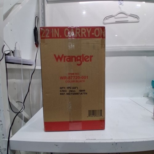 WRANGLER HARDSIDE TEXTURED ROLLING CARRY-ON LUGGAGE - 22" - BLACK (MODEL: WR_87720_001) image 3