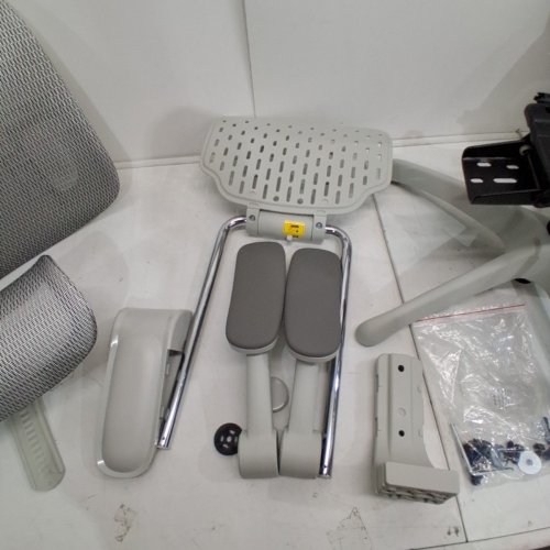 SIHOO B100 PRO EREGONOMIC MESH OFFICE CHAIR WITH FOOTREST AND ADAPTIVE LUMBAR SUPPORT - 300LBS MAX - WHITE/GREY (MODEL:B100-PRO-A102-JT) image 3