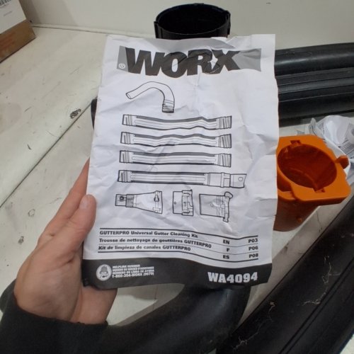7PC WORX GUTTER PRO UNIVERSAL GUTTER CLEANING KIT - 11FT - (MODEL: WA4094) image 5