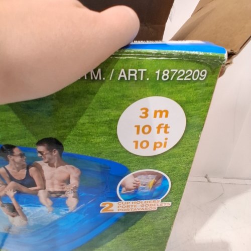 H2OGO! INFLATABLE OUTDOOR FAMILY LOUNGE POOL - BLUE (MODEL: 1872209) image 5