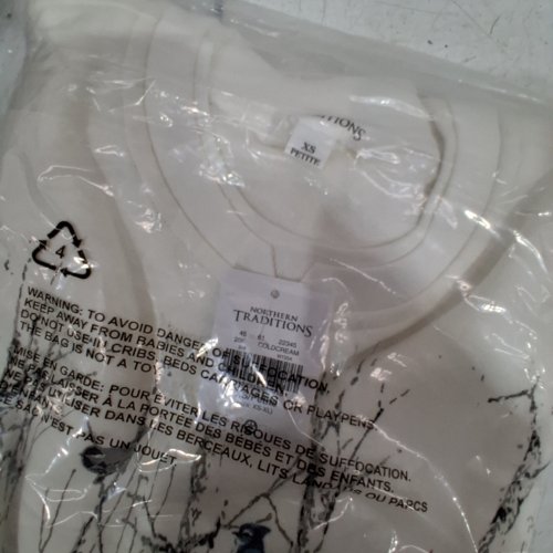 NORTHERN TRADITIONS PULL OVER SWEATER - EXTRA SMALL PETITIE - WHITE/WINTER image 3