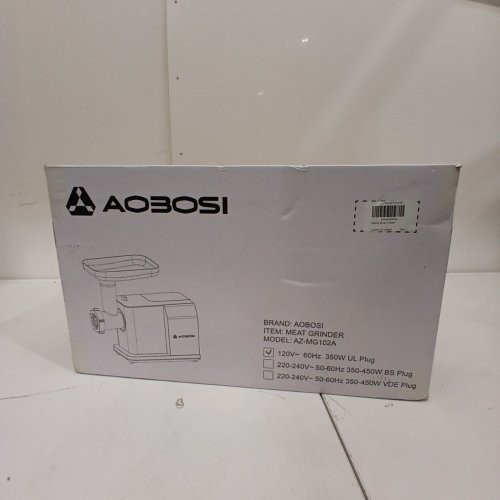 AAOBOSI MEAT GRINDER WITH TOUCH COLOR SCREEN - 350W - STAINLESS STEEL- (MODEL: AZ-MG102A) image 4