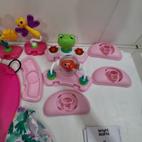 BRIGHT STARTS BOUNCE BOUNCE BABY 2-IN-1 ACTIVITY JUMPER & TABLE - PINK (MODEL: 12663) image 5