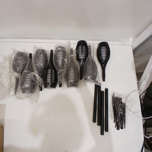 9PK LED TORCH SOLAR TORCH - BLACK image 3