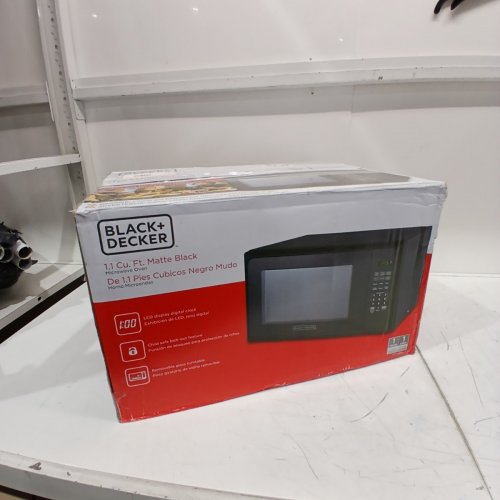 BLACK+DECKER 1.1 CU. FT. MICROWAVE OVEN, 1000W - BLACK (MODEL: EM031M2CE) image 5