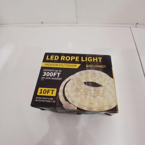 FOEERS INDOOR/OUTDOOR LED ROPE LIGHTS - 10FT - 2800K-3000K WARM WHITE image 3