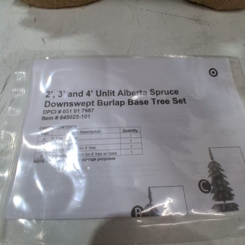 2PC WONDERSHOP POTTED ALBERTA SPRUCE UN-LIT TREE - 2FT/3FT - GREEN image 4