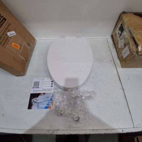 GARVEE ELONGATED TOILET SEAT WITH BUILT-IN POTTY-TRAINING WITH SEAT SOFT CLOSE MAGNETS - 18.4" - WHITE (PHO_161CLN96) image 2