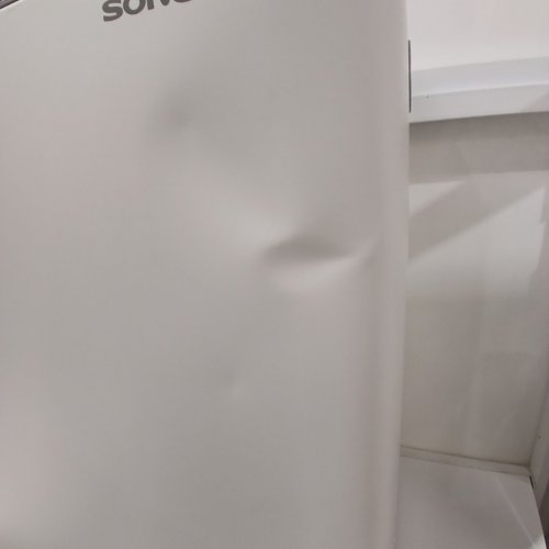 SONGMICS DUAL COMPARTMENT TRASH CAN WITH PLASTIC INNER BUCKETS/ HINGED LIDS & 15 TRASH BAGS - 2 X 40 L BINS - WHITE / GREY (MODEL: ULTB730B80) image 5