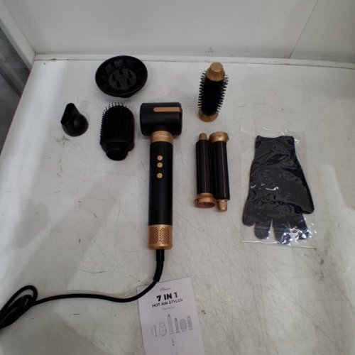 ATOPSKINS 7-IN-1 HOT AIR STYLER - 1200W - 120V - BLACK / GOLD (MODEL: WT-626-1) image 4