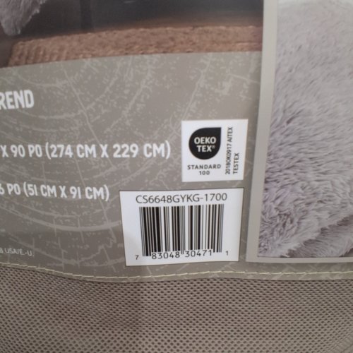 3PC CEDAR CREEK PLUSH BEDDING SET - KING - GRAY (MODEL: CS6648GYKG-1700) image 2