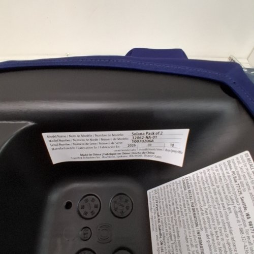 2PK DIONO SOLANA NO LATCH BACKLESS BOOSTER SEAT WITH CUP HOLDERS - BLUE (MODEL: 32062-NA-01) image 2