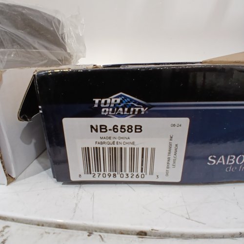 4PC CMX REAR BRAKE DRUMS AND TOP QUALITY DRUM SHOES - SILVER (MODEL: 8-9623 / NB-658B) image 2