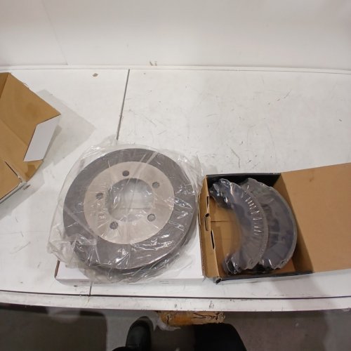 4PC CMX REAR BRAKE DRUMS AND TOP QUALITY DRUM SHOES - SILVER (MODEL: 8-9623 / NB-658B) image 4