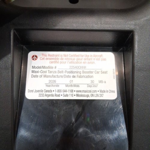 MAXI-COSI TANZA BELT-POSITIONING BOOSTER CAR SEAT - BLACK (MODEL: 22540CHHH) image 2
