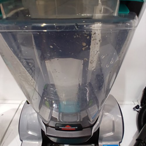 BISSELL PROHEAT 2X REVOLUTION PET CLEANSHOT CARPET WASHER / UPHOLSTERY CLEANER - GREEN/BLUE/GREY (MODEL: 3588C) image 4