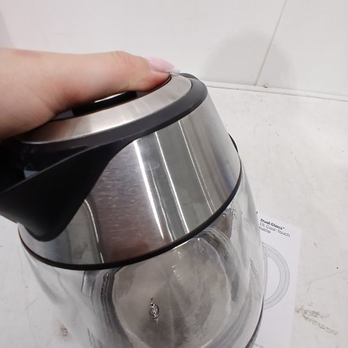 CHEFMAN DUAL-GLASS COOL-TOUCH DIGITAL KETTLE WITH ADJUSTABLE TEMPERATURE AND REMOVABLE TEA INFUSER - 1.7L CAP - STAINLESS STEEL/BLACK (MODEL: RJ11-17-CTI-DG-CA-CO/1992747) image 5