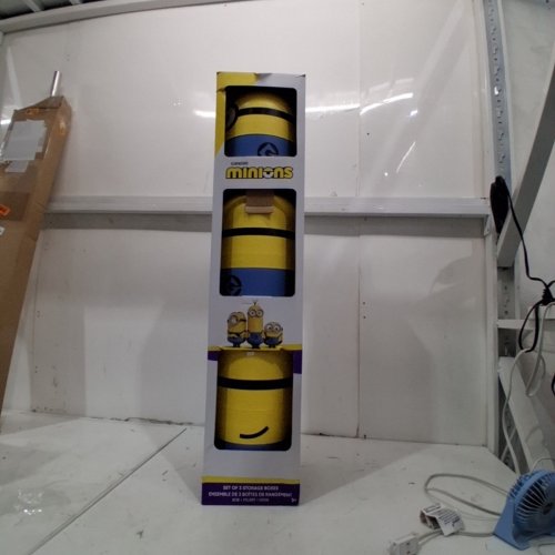 3PC MINIONS STORAGE BOXES - BLUE / YELLOW image 2
