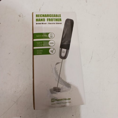 MAESTRI HOUSE RECHARGEABLE HAND FROTHER - GRAY image 5