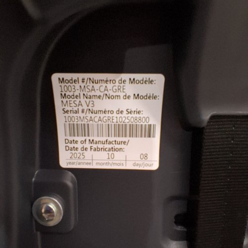 UPPABABY MESA V3 INFANT CAR SEAT WITH SMARTSECURE TECHNOLOGY - GREYSON (MODEL: 1003-MSA-CA-GRE) image 2