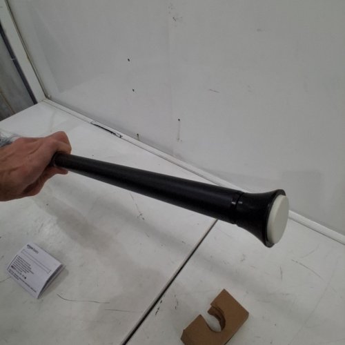 AMAZON BASICS ADJUSTABLE TENSION SHOWER CURTAIN ROD - 42" - 72" - BLACK image 3
