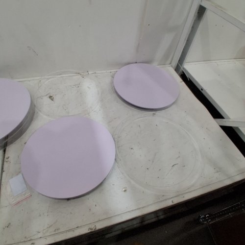 3PC WEDDING FLOWER STANDS ROUND CYLINDER PLINTHS WITH PVC LID - 23.5 TO 35.5" - WHITE (MODEL: LJL-8026) image 4