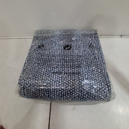 COLORXY INDOOR FLOOR MAT STURDY NON-SLIP TPR BACKING - 71" X 47" - NAVY/WHITE image 4
