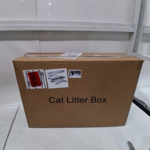 IRIS USA CAT LITTER BOX OPEN TOP CAT LITTER PAN - LARGE - DARK GREY image 5