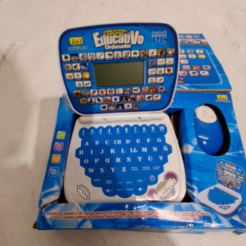 YELUFA EDUCATIONAL LEARING SPANISH/ENGLISH TOY LAPTOP - BLUE image 3
