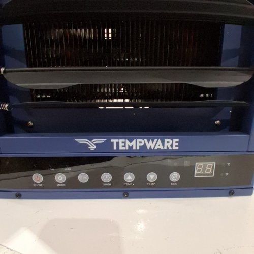 TEMPWARE 7500W ELECTRIC GARAGE HEATER, DIGITAL FAN-FORCED CEILING MOUNT SHOP HEATER WITH FULL-FUNCTION REMOTE, 240-VOLT HARDWIRED 12-HOUR TIMER - BLUE (MODEL: TW7500ER) image 6