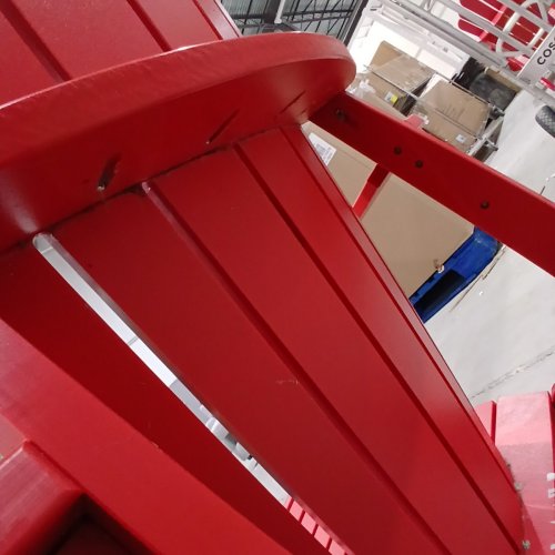 LEISURE LINE CLASSIC ADIRONDACK CHAIR - 33'' X 39'' X 40'' - RED image 7