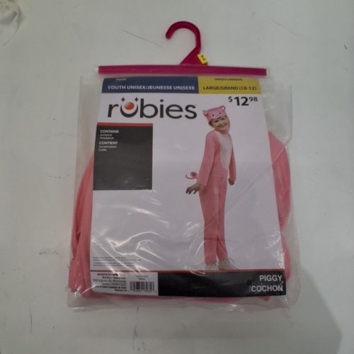 2PC GIRLS RUBIES PIGGY COSTUME - LARGE (10-12) - PINK (STYLE: 1000364) image 2
