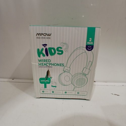 2PK KIDS MPOW WIRED HEADPHONES - BLUE/PINK (MODEL: BH385A) image 3