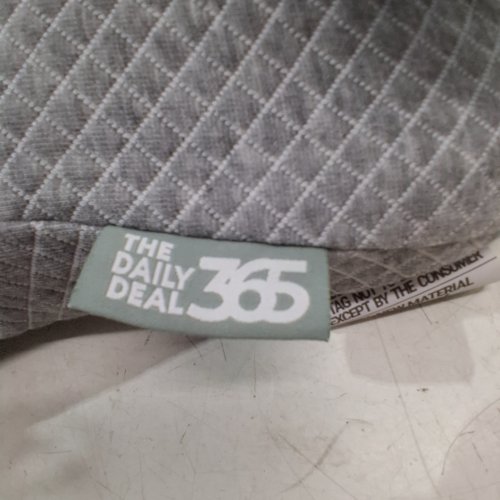 THE DAILY DEAL 365 ERGONOMIC MEMORY FOAM CERVICAL NECK PILLOW - WHITE/GREY image 4