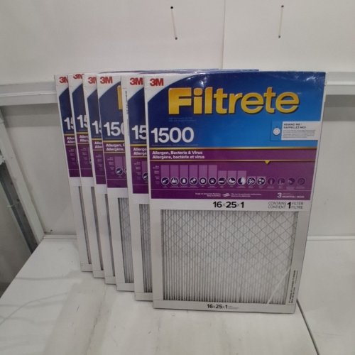 6PK 3M FILTRETE HEALTHY LIVING ULTRA ALLERGEN AIR FILTER - MPR 1500 16"X25"X1" image 2