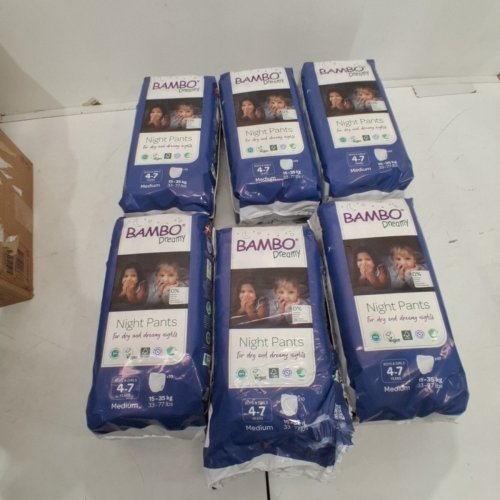 60PK TODDLER BAMBO DREAMY NIGHT PANTS DIAPERS - 4-7 YEARS - (MODEL: 1000024824) image 2