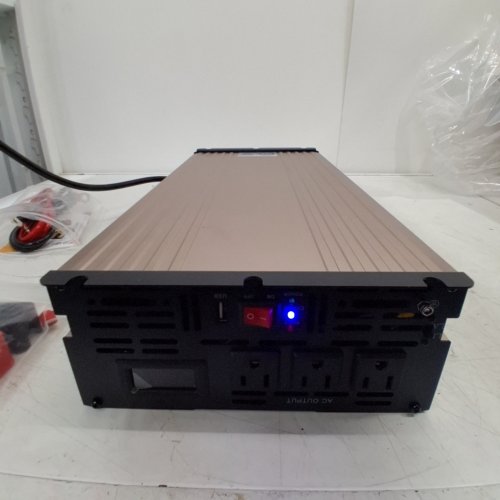 PURE SINE WAVE POWER INVERTER AND UPS CHARGER UNINTERRUPTIBLE POWER SOURCE - 12V - 2000W - ROSE GOLD (MODEL: REPU 2000) image 2