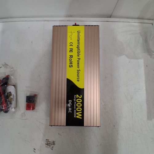 PURE SINE WAVE POWER INVERTER AND UPS CHARGER UNINTERRUPTIBLE POWER SOURCE - 12V - 2000W - ROSE GOLD (MODEL: REPU 2000) image 3