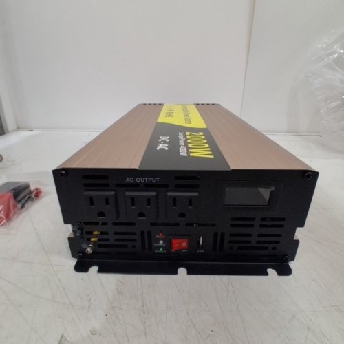 PURE SINE WAVE POWER INVERTER AND UPS CHARGER UNINTERRUPTIBLE POWER SOURCE - 12V - 2000W - ROSE GOLD (MODEL: REPU 2000) image 5