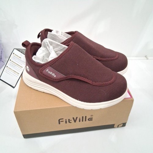 WOMEN'S FITVILLE SLIP-ON SHOES - 9 - BURGUNDY (STYLE: JY-ETWY220251031W) image 3