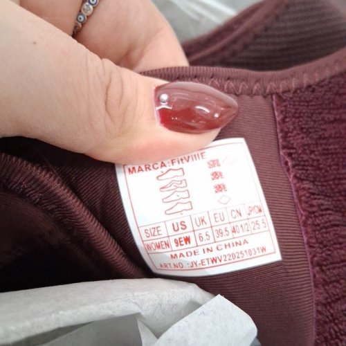 WOMEN'S FITVILLE SLIP-ON SHOES - 9 - BURGUNDY (STYLE: JY-ETWY220251031W) image 5