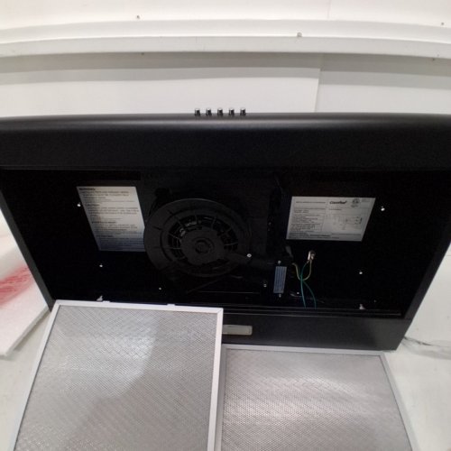 COMFEE' UNDER CABINET DUCTED/DUCTLESS CONVERTIBLE SLIM VENT RANGE HOOD, WITH 3 SPEED EXHAUST FAN AND 2 LED LIGHTS-30" -BLACK-(MODEL:CVU30W4ABB) image 6