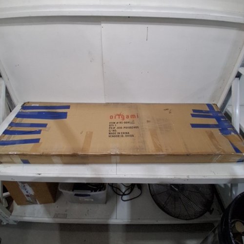 ORIGAMI FOLDING 4-TIER STEEL WIRE SHELF FRAME WITH WHEELS - 36" X 21" X 60" - BLACK - (MODEL: R5-06W) image 5