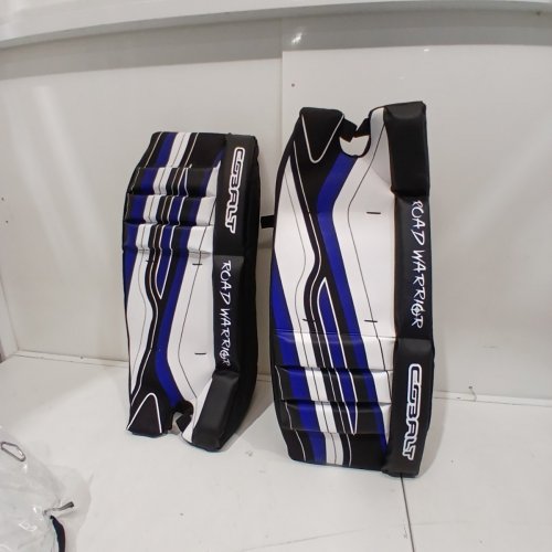ROAD WARRIOR STREET HOCKEY GOALIE PADS - 24" - BLUE/BLACK image 3