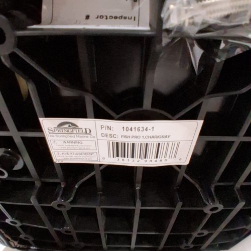 SPRINGFIELD FISHING BOAT SEAT - GRAY (STYLE: FISH PRO 1) image 2