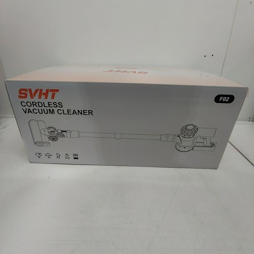 SVHT CORDLESS LIGHTWEIGHT SELF STANDING VACUUM CLEANER - 500W/45KPA - GREY/ORANGE (MODEL: F02) image 2